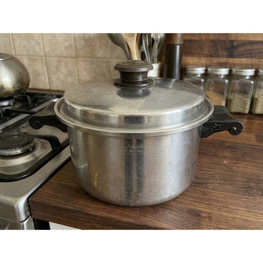 Vintage Stainless Steel Saladmaster Pot with Lid Made in the USA Kitchen VTG